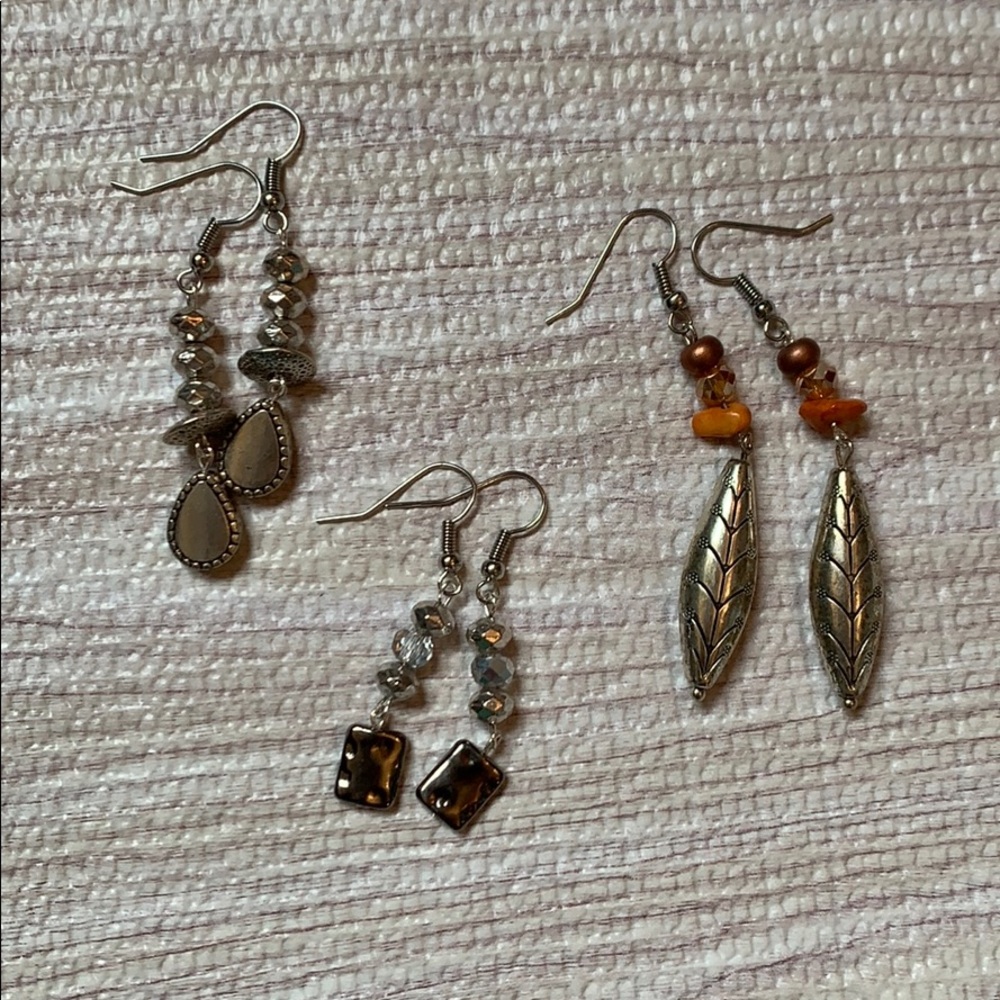 •S I L V E R• earring bundle ✨✨ - Picture 2 of 2